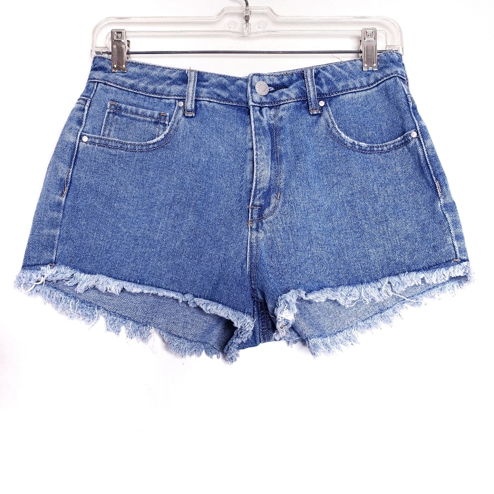 PacSun High Rise Festival Short Frayed Hem Cutoff Jean Shorts Women's Size 27